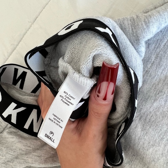 DKNY light grey cuffed sweatpants - Picture 4 of 6